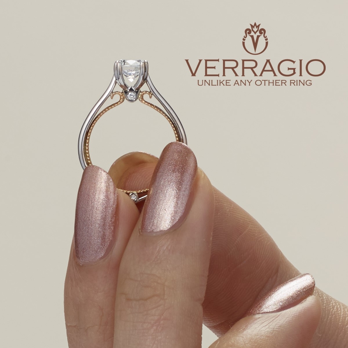 Verragio Couture-0418R-TT 18 Karat Engagement Ring Alternative View 3