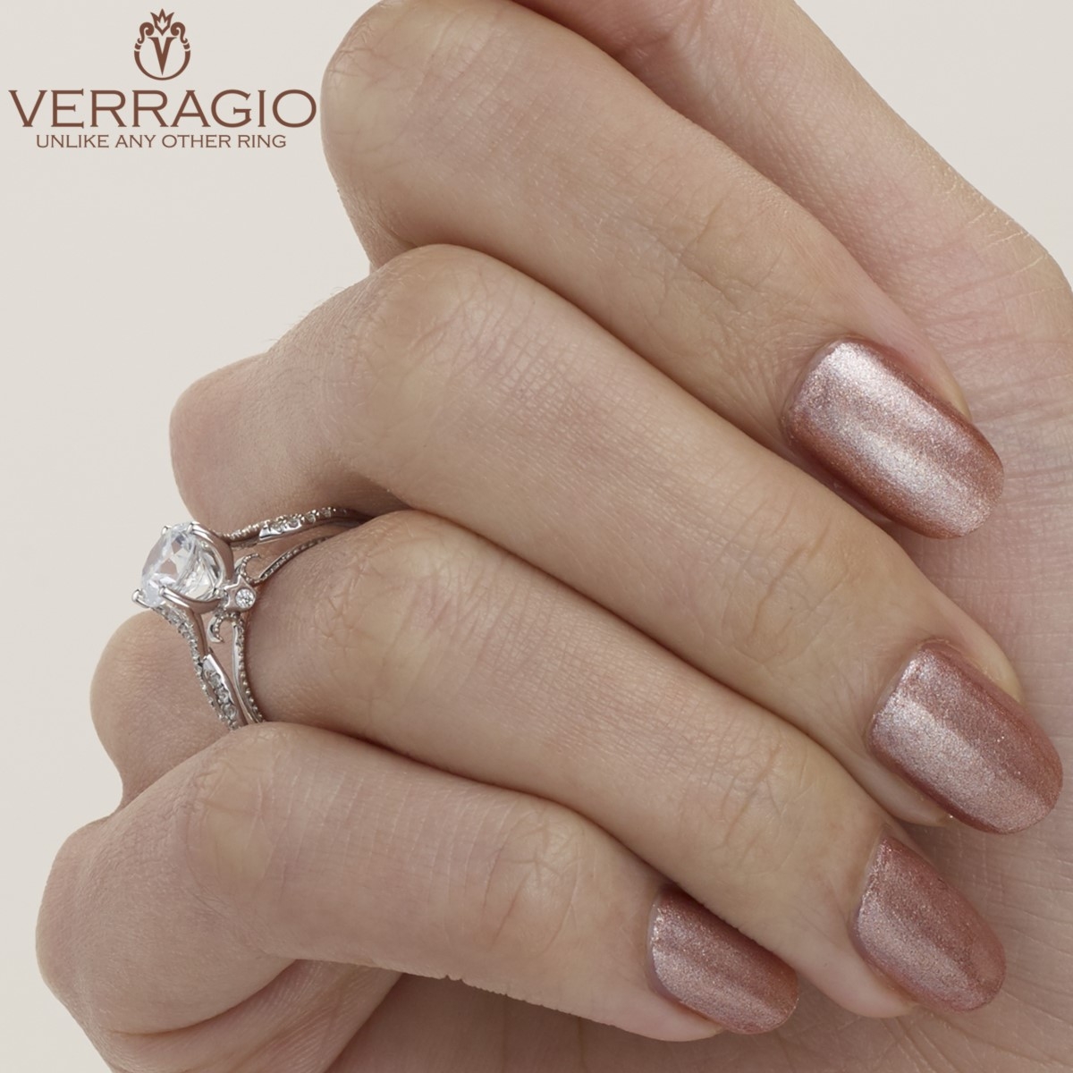 Verragio Couture-0421R-TT Platinum Engagement Ring Alternative View 5