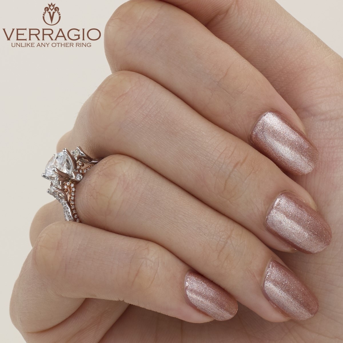 Verragio Couture-0423DR-TT Platinum Engagement Ring