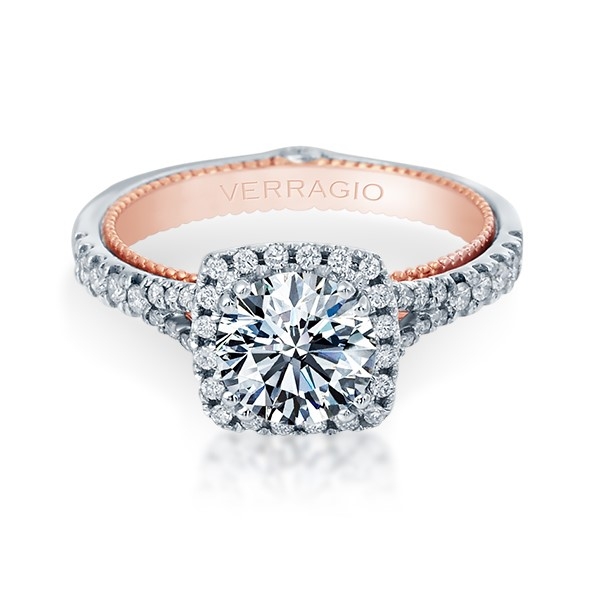 Verragio Couture-0424CU-TT Platinum Engagement Ring