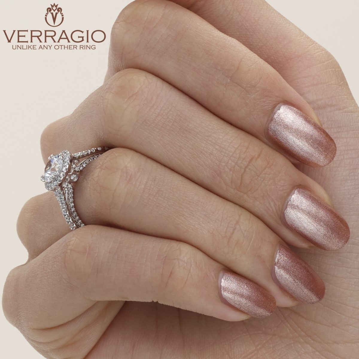 Verragio Couture-0424DR Platinum Engagement Ring Alternative View 5