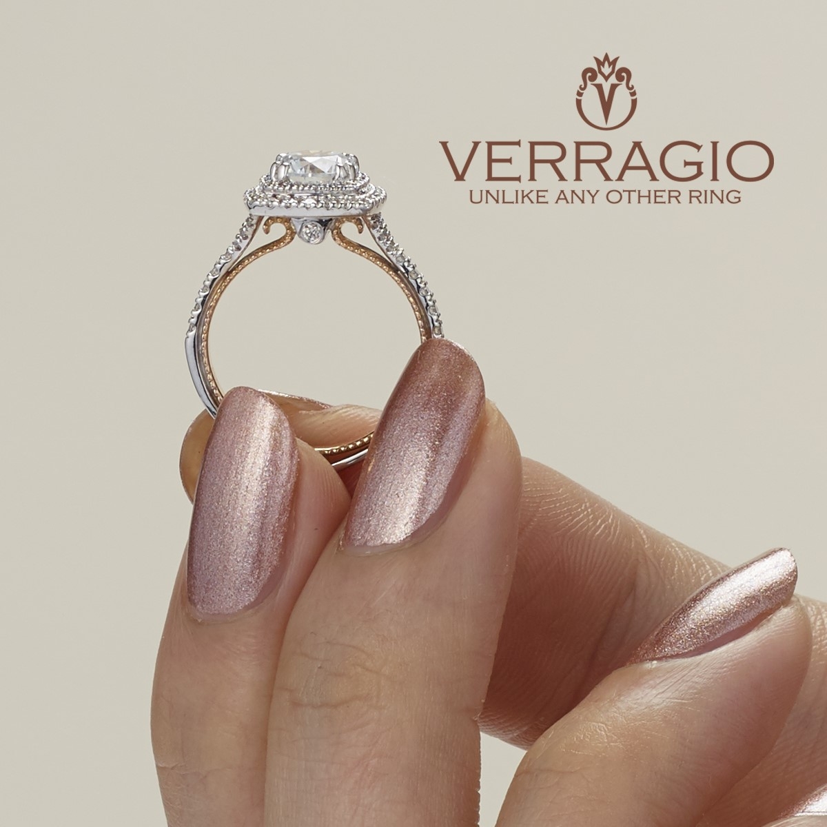 Verragio Couture-0425CU-TT 14 Karat Engagement Ring Alternative View 4