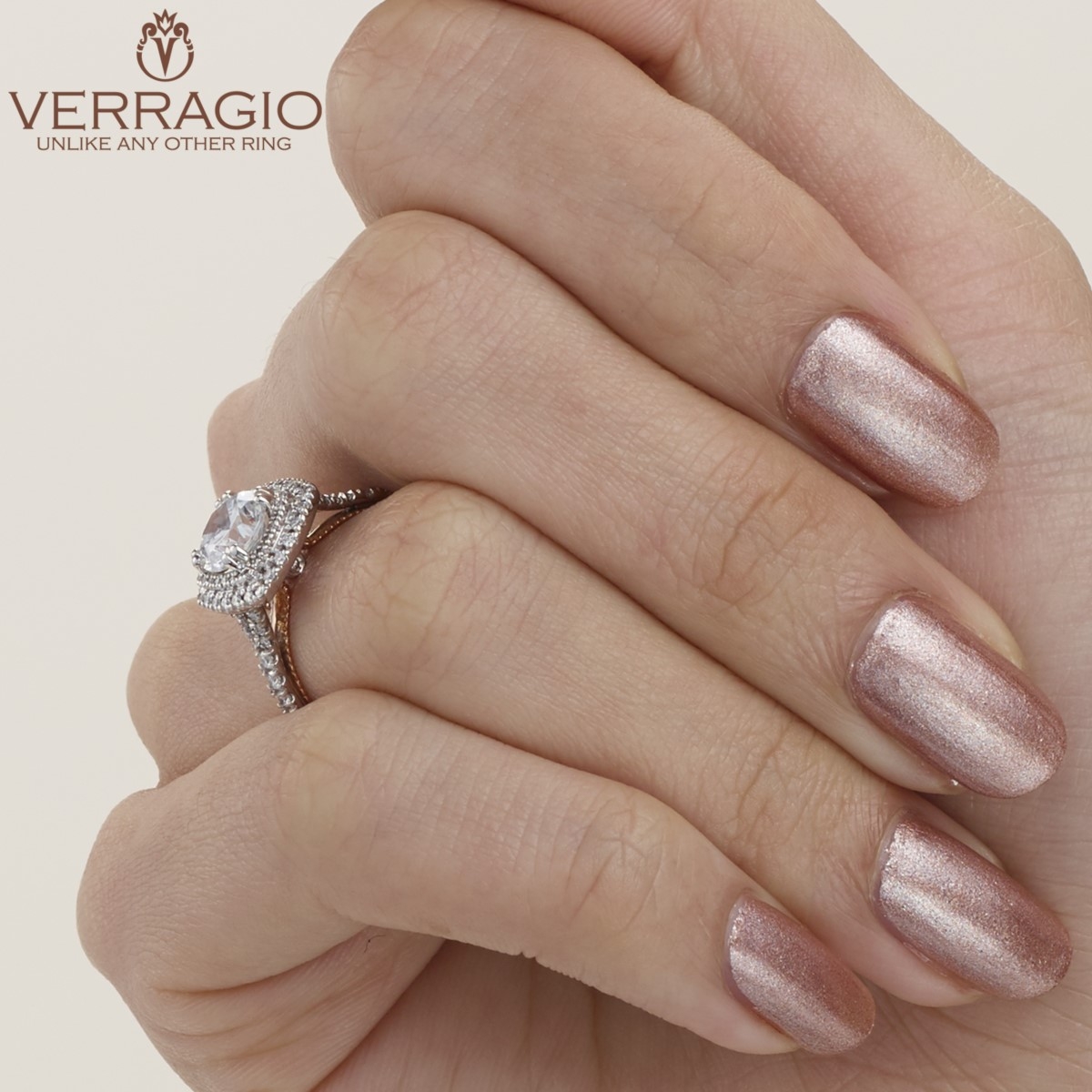 Verragio Couture-0425CU-TT 14 Karat Engagement Ring Alternative View 5