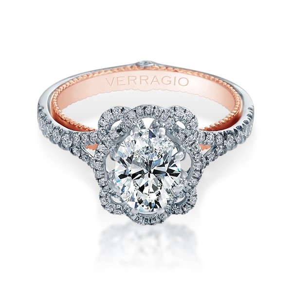 Verragio Couture-0426OV-TT 14 Karat Engagement Ring