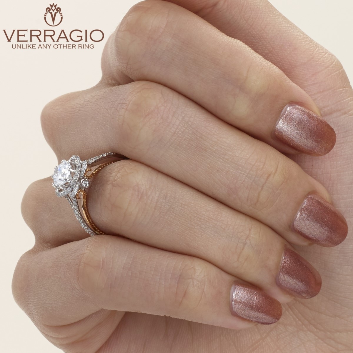 Verragio Couture-0426OV-TT 18 Karat Engagement Ring