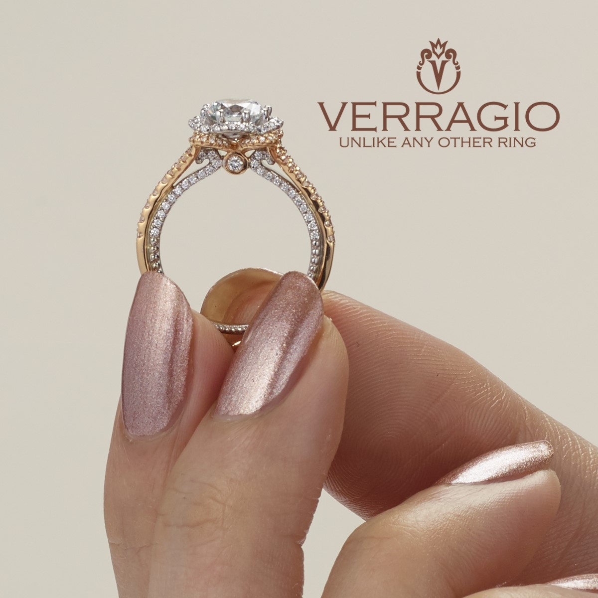 Verragio Couture-0444-2RW 18 Karat Engagement Ring Alternative View 3