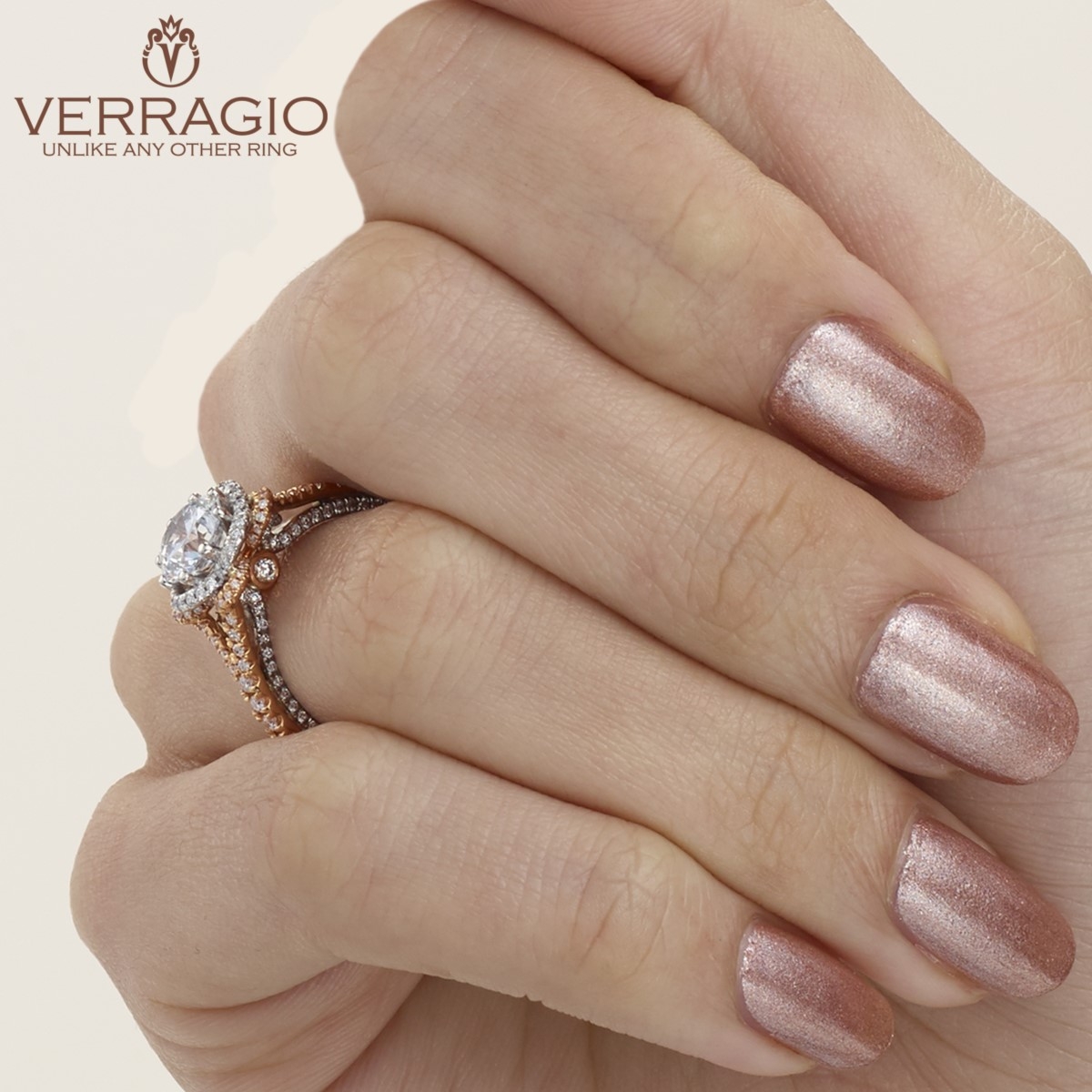 Verragio Couture-0444-2RW Platinum Engagement Ring