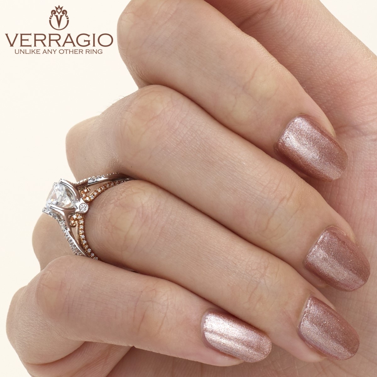 Verragio Couture-0446-2WR Platinum Engagement Ring