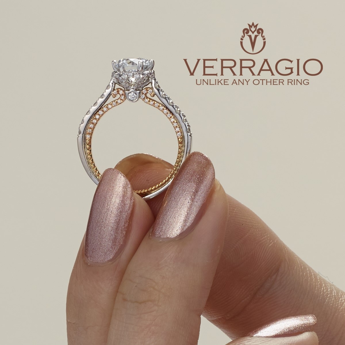 Verragio Couture-0447-2WR 14 Karat Engagement Ring Alternative View 4