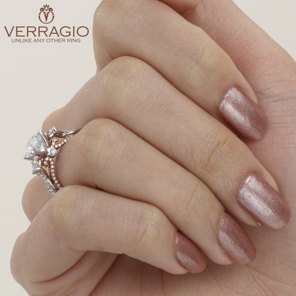 Verragio Couture-0450R-2WR Platinum Engagement Ring Alternative View 4