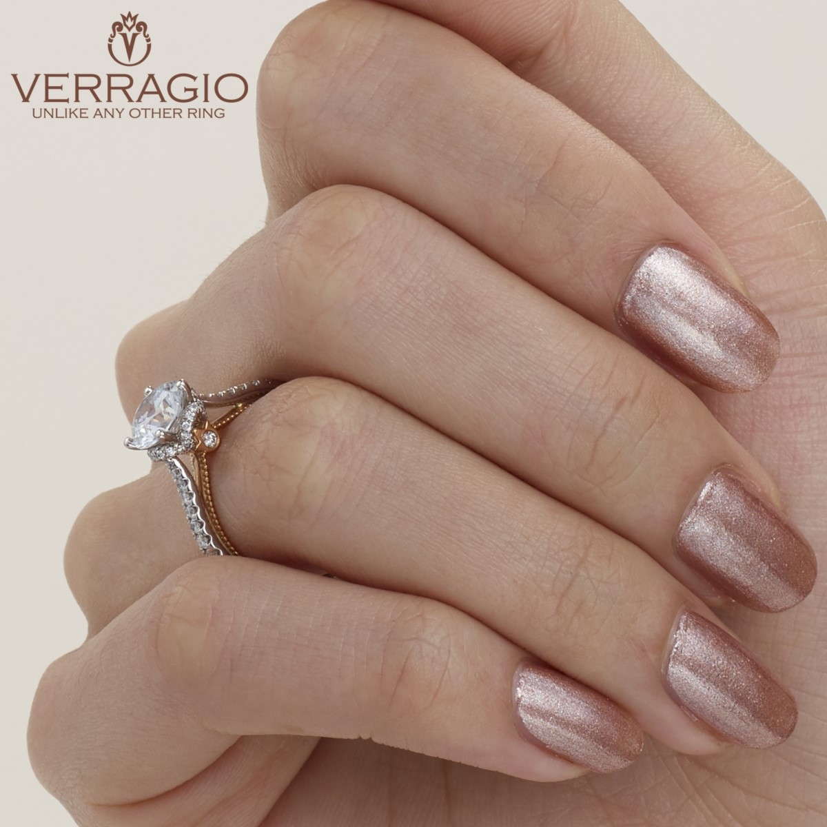 Verragio Couture-0457R-2WR 14 Karat Engagement Ring Alternative View 4
