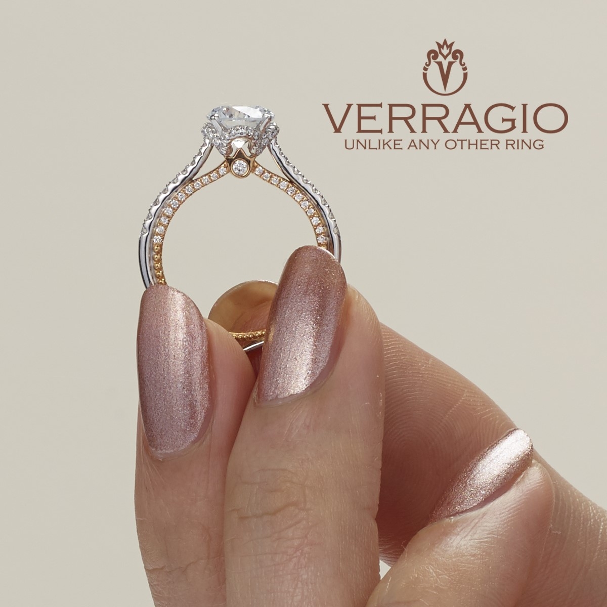 Verragio Couture-0457RD-2WR 18 Karat Engagement Ring Alternative View 3