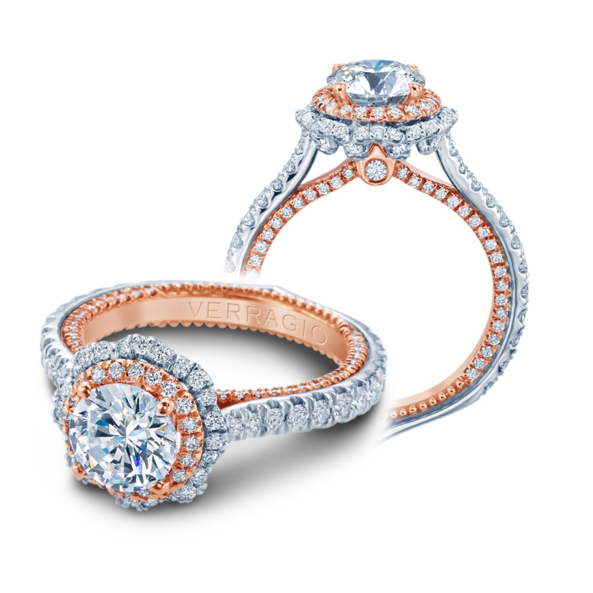 Verragio Couture-0468-2WR Platinum Engagement Ring
