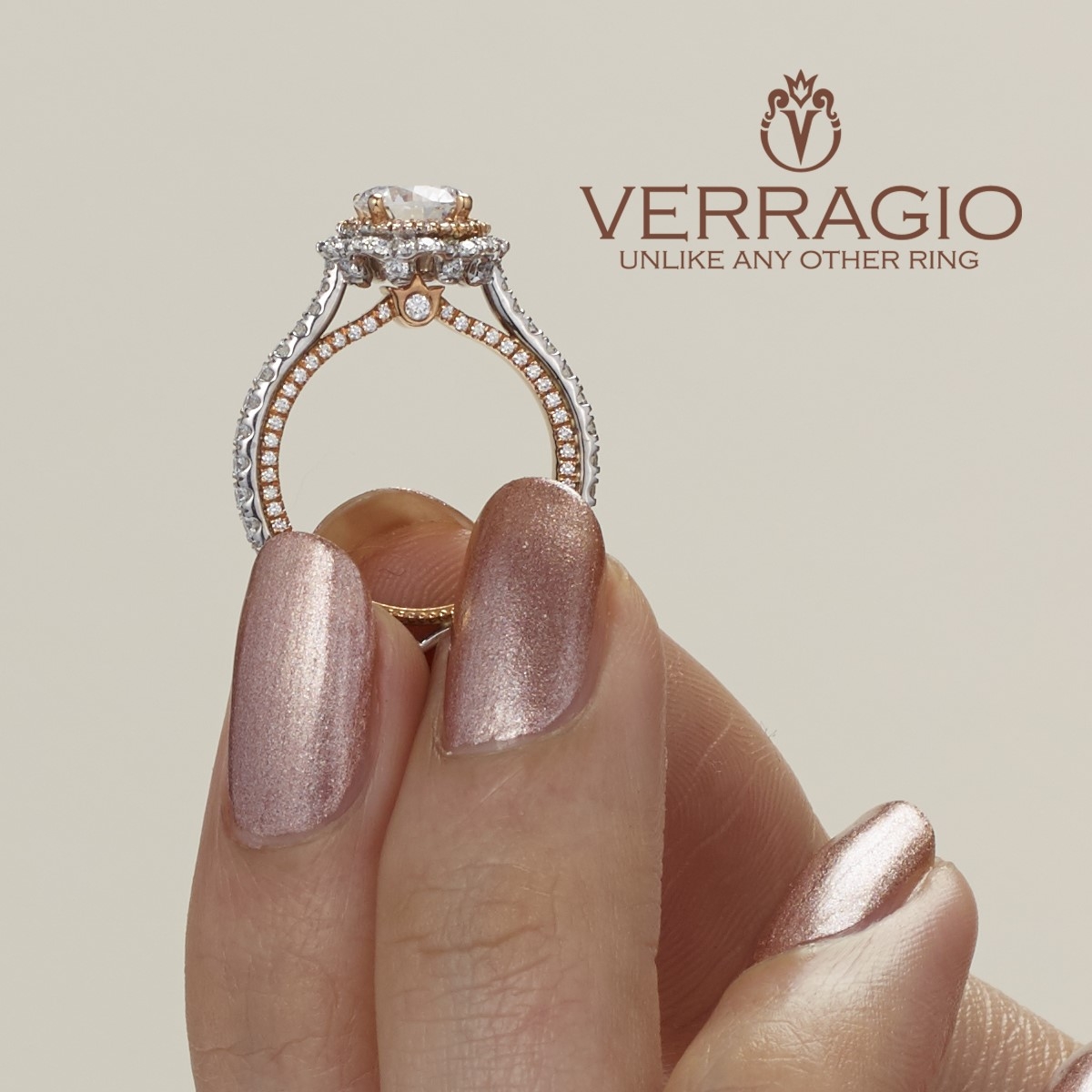 Verragio Couture-0468-2WR Platinum Engagement Ring Alternative View 3