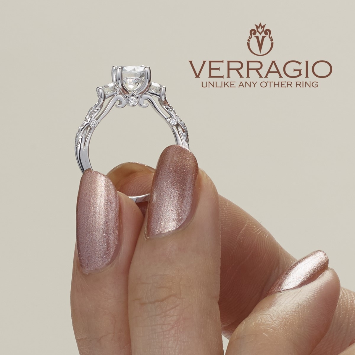 Verragio Platinum Insignia-7055R Engagement Ring Alternative View 5