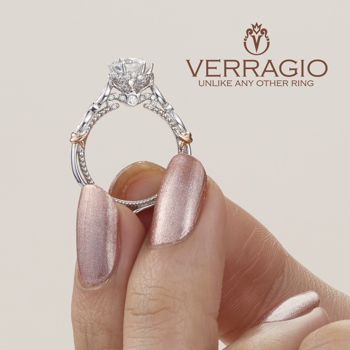 Verragio Parisian-145R 18 Karat Engagement Ring Alternative View 2