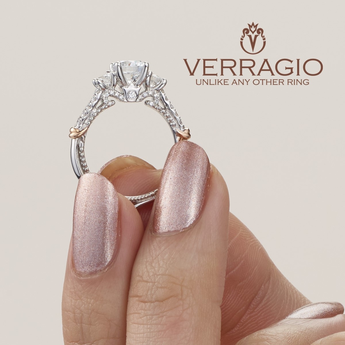 Verragio Parisian-143R 18 Karat Engagement Ring Alternative View 2