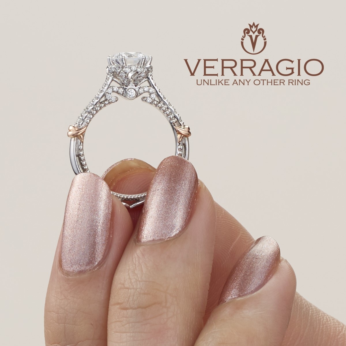 Verragio Parisian-144R 14 Karat Engagement Ring Alternative View 2