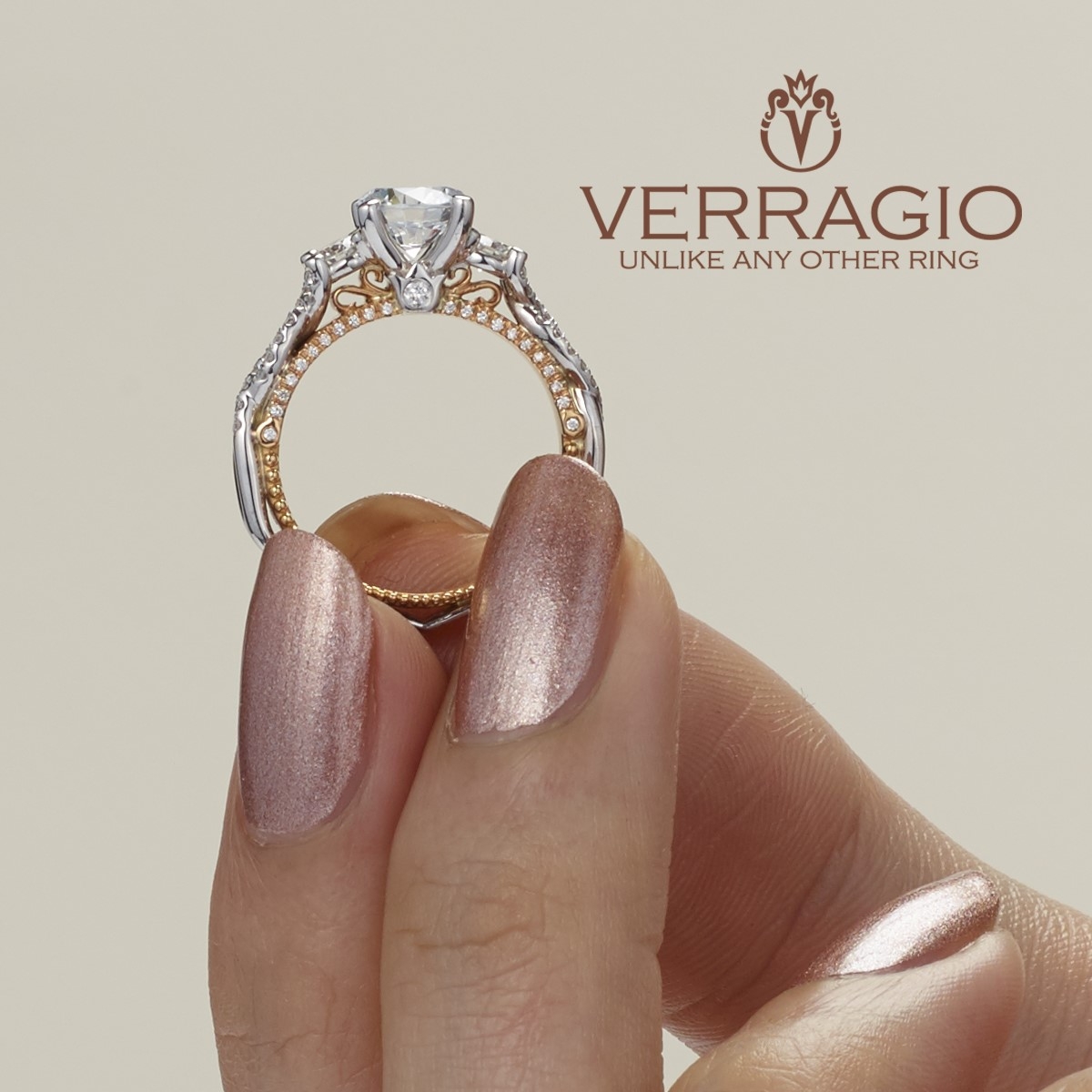 Verragio Venetian-5069R-2WR 18 Karat Engagement Ring Alternative View 3