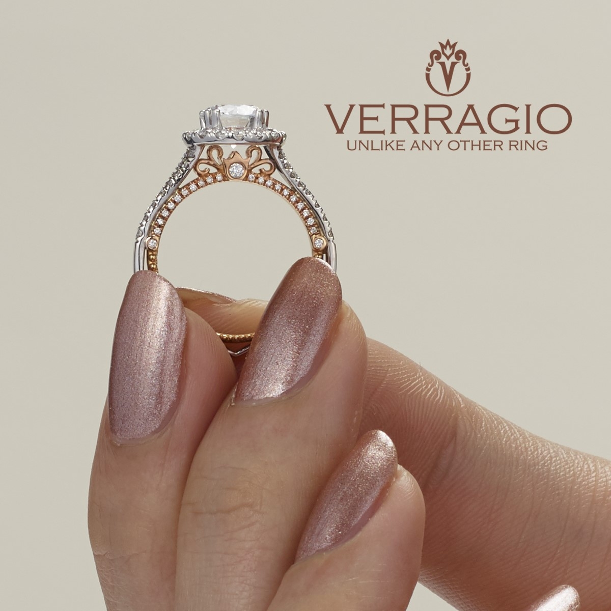 Verragio Venetian-5071R-2WR Platinum Engagement Ring