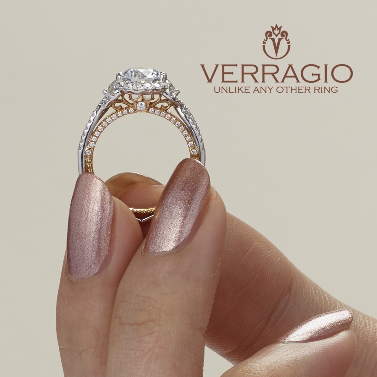 Verragio Venetian-5075R-2WR 18 Karat Engagement Ring Alternative View 3