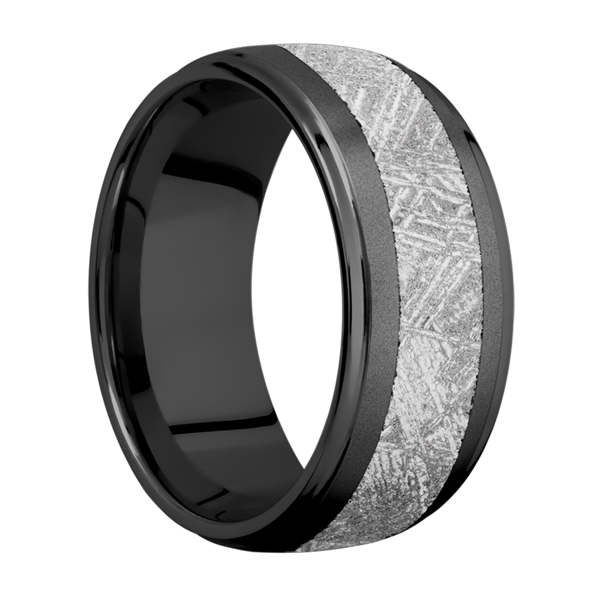Lashbrook Z10DGE15/METEORITE Zirconium Wedding Ring or Band Alternative View 1