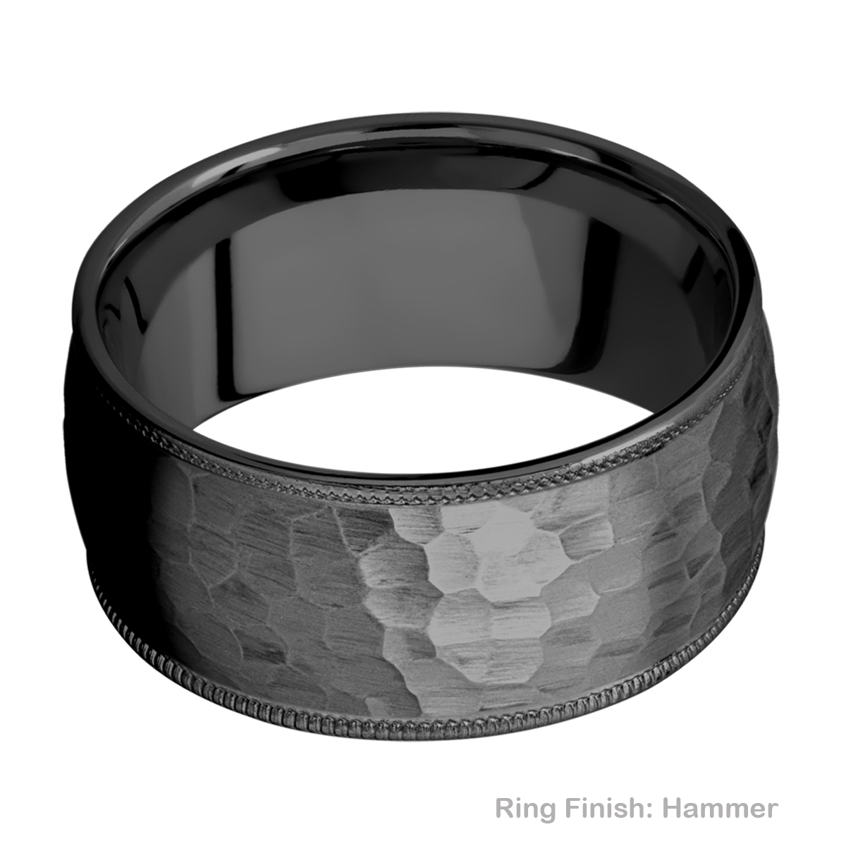 Lashbrook Z10DMIL Zirconium Wedding Ring or Band