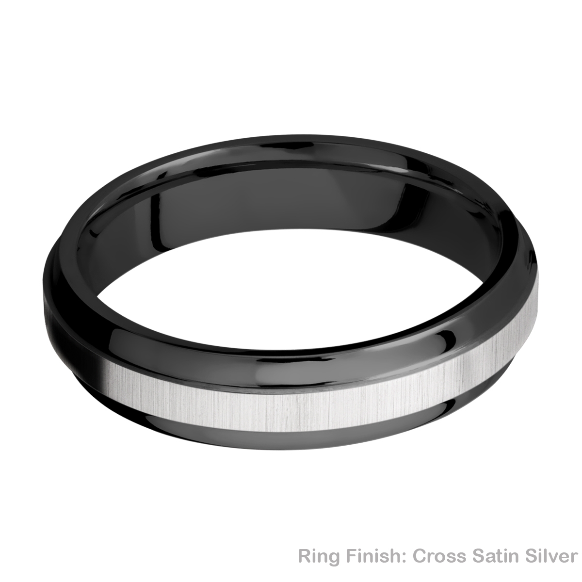Lashbrook Z5B(S) Zirconium Wedding Ring or Band