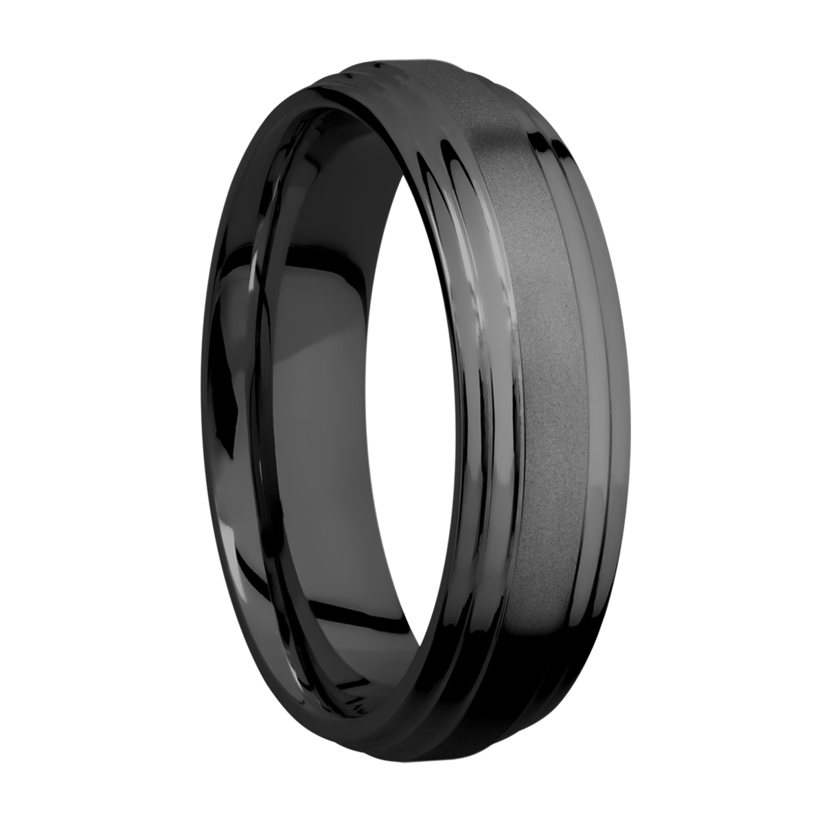 Lashbrook Z6F2S Zirconium Wedding Ring or Band Alternative View 1