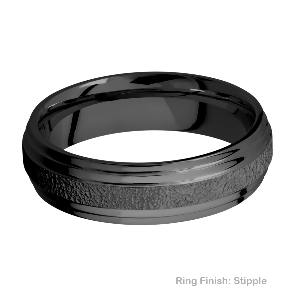 Lashbrook Z6F2S Zirconium Wedding Ring or Band