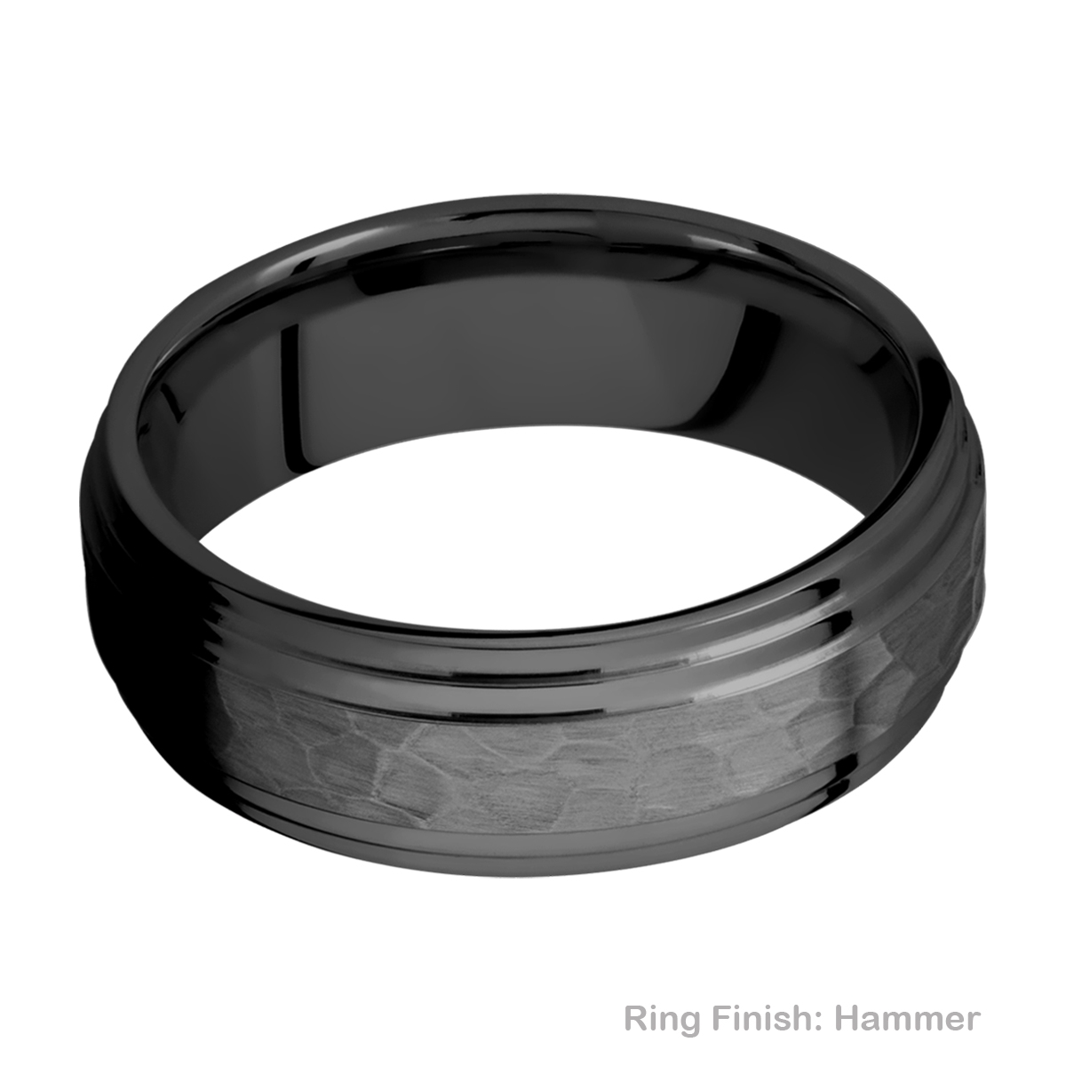 Lashbrook Z7F2S Zirconium Wedding Ring or Band Alternative View 8