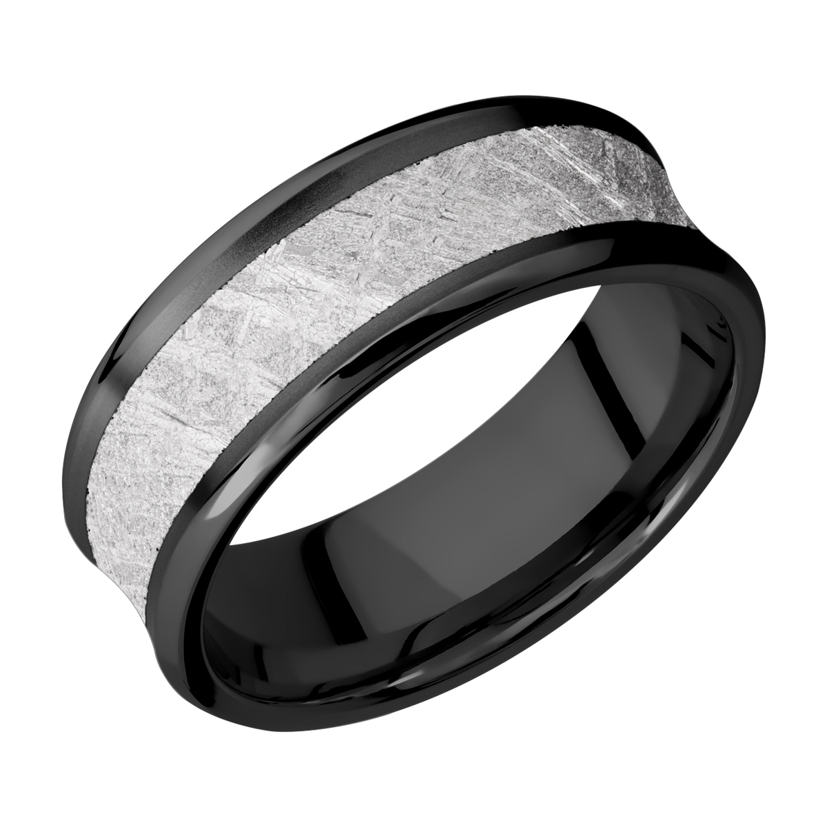 Lashbrook Z8CB15/Meteorite Zirconium Wedding Ring or Band