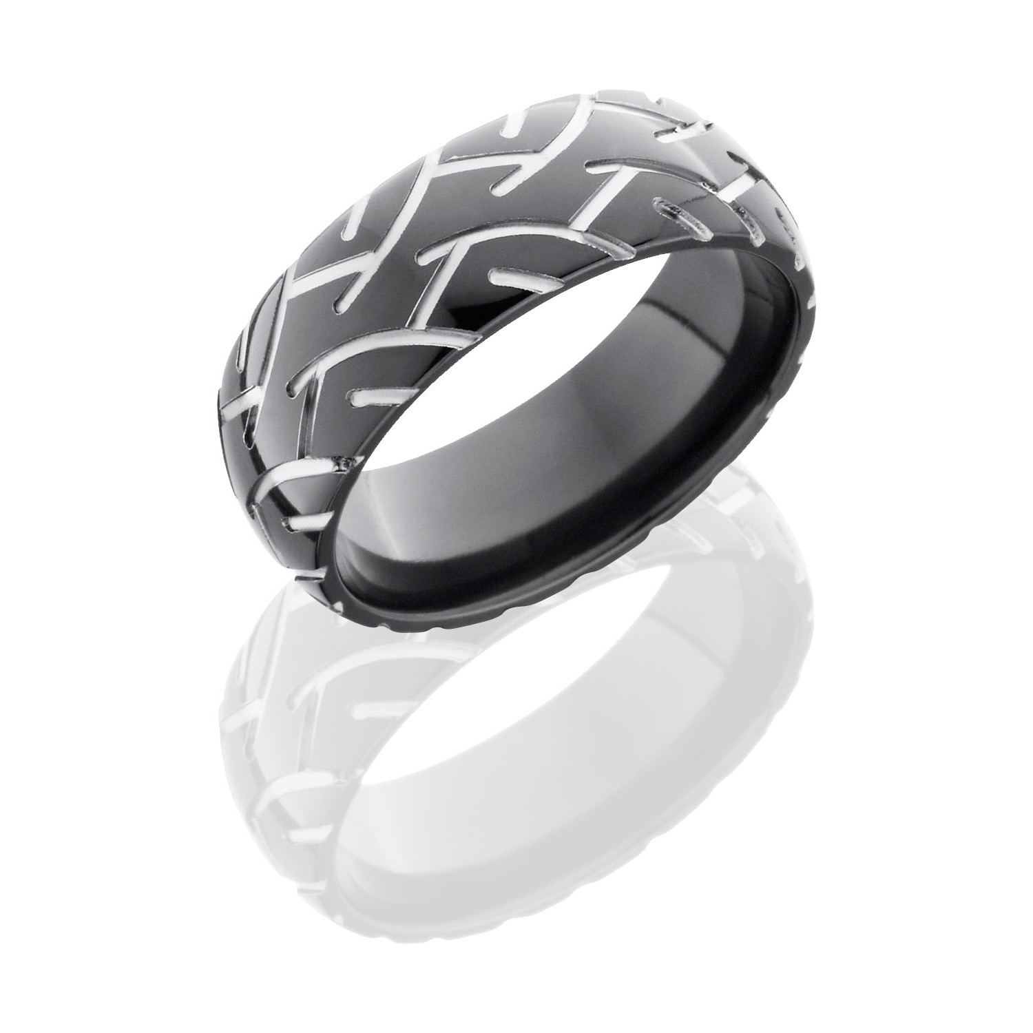 Lashbrook Z8D-CYCLE2 BEADBLAST Zirconium Wedding Ring or Band