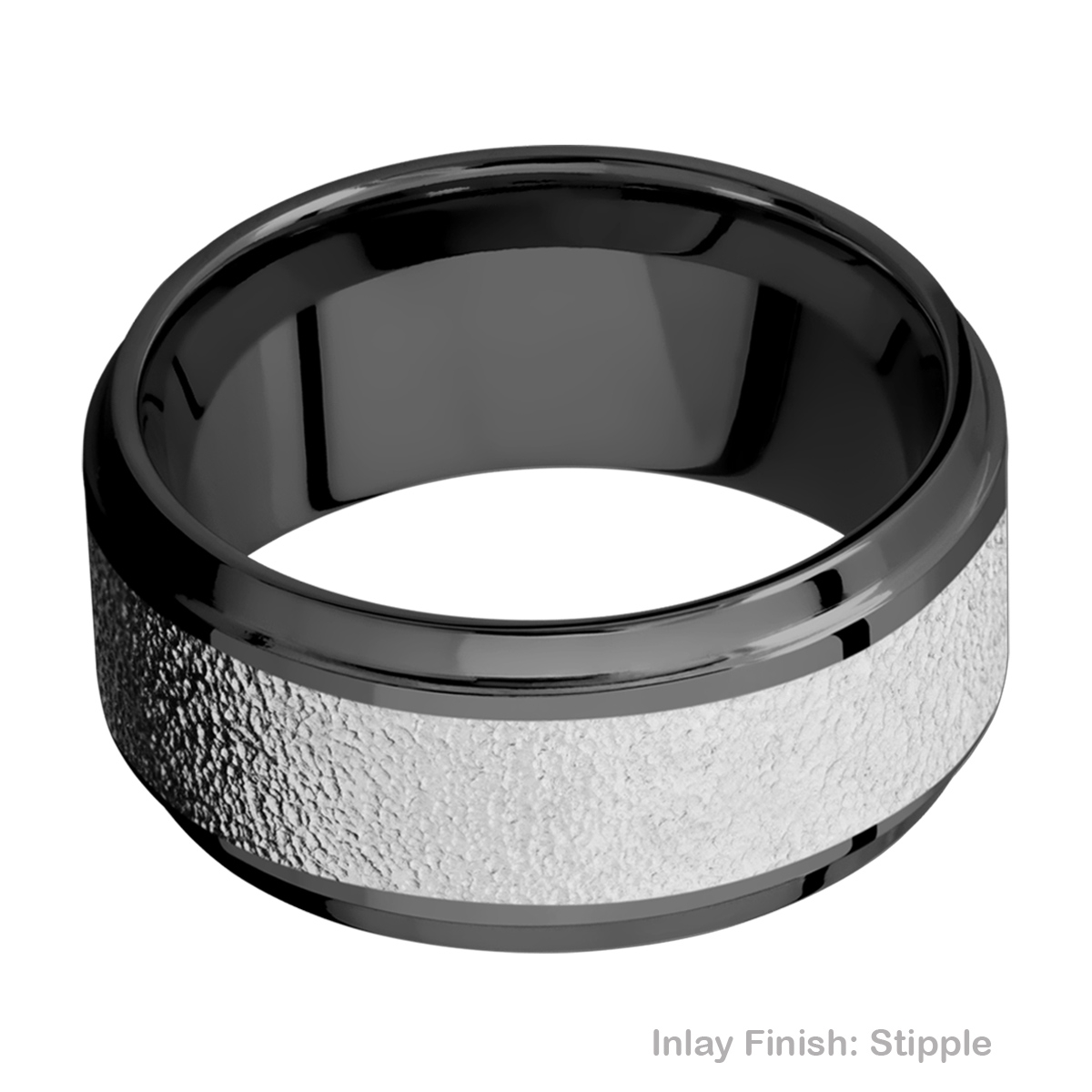 Lashbrook ZPF10B16(S)/COBALT Zirconium Wedding Ring or Band