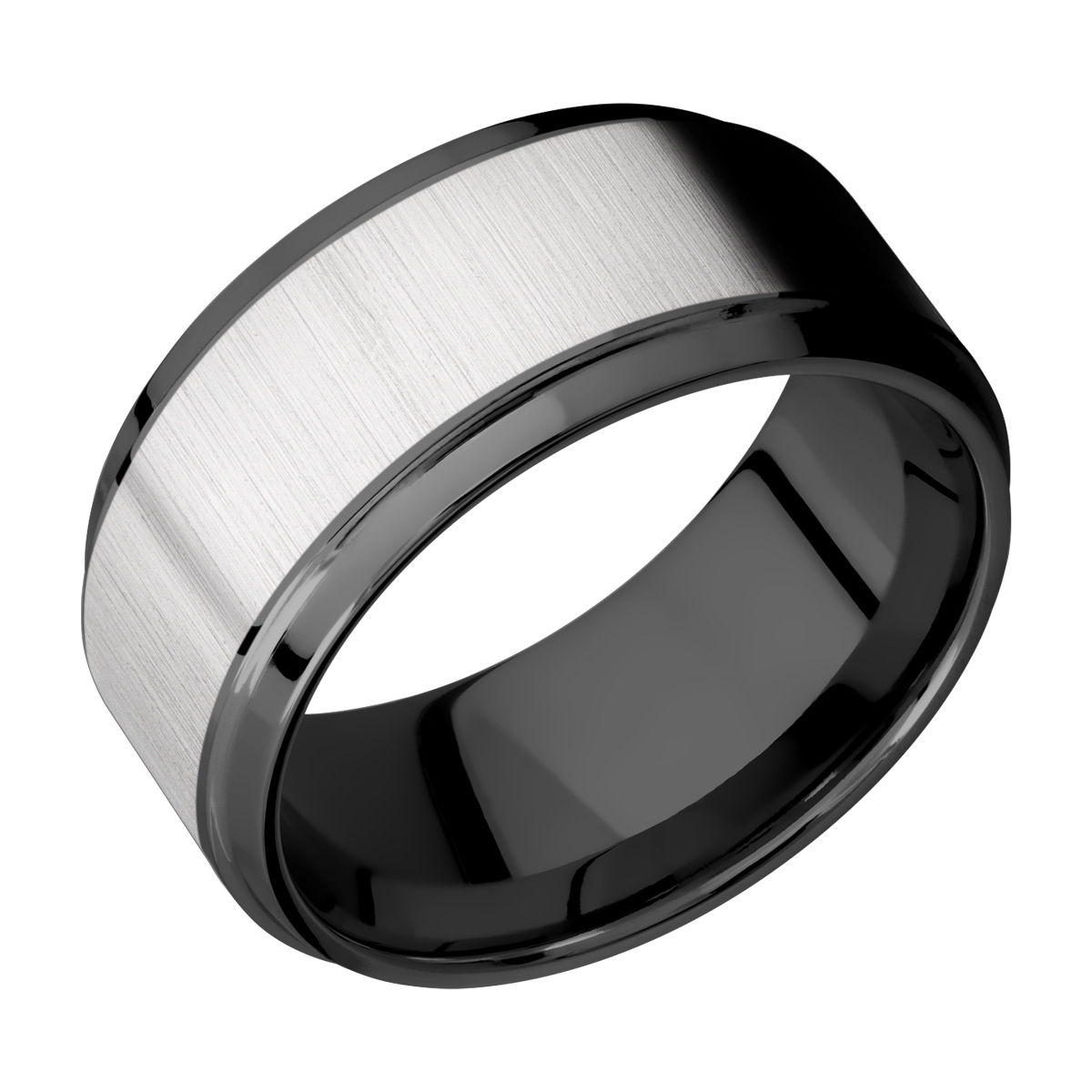Lashbrook ZPF10B17(S)/TITANIUM Zirconium Wedding Ring or Band