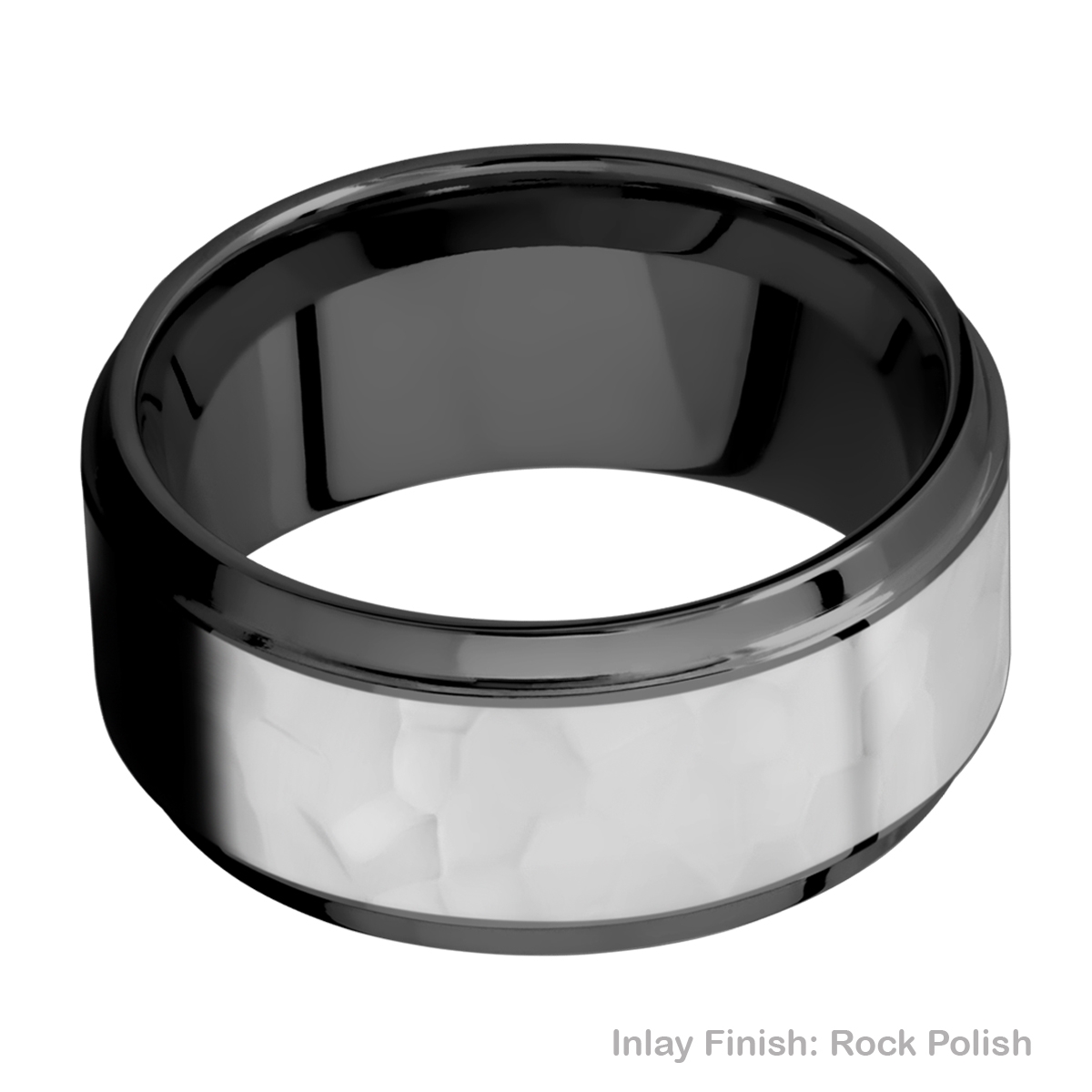 Lashbrook ZPF10B17(S)/TITANIUM Zirconium Wedding Ring or Band