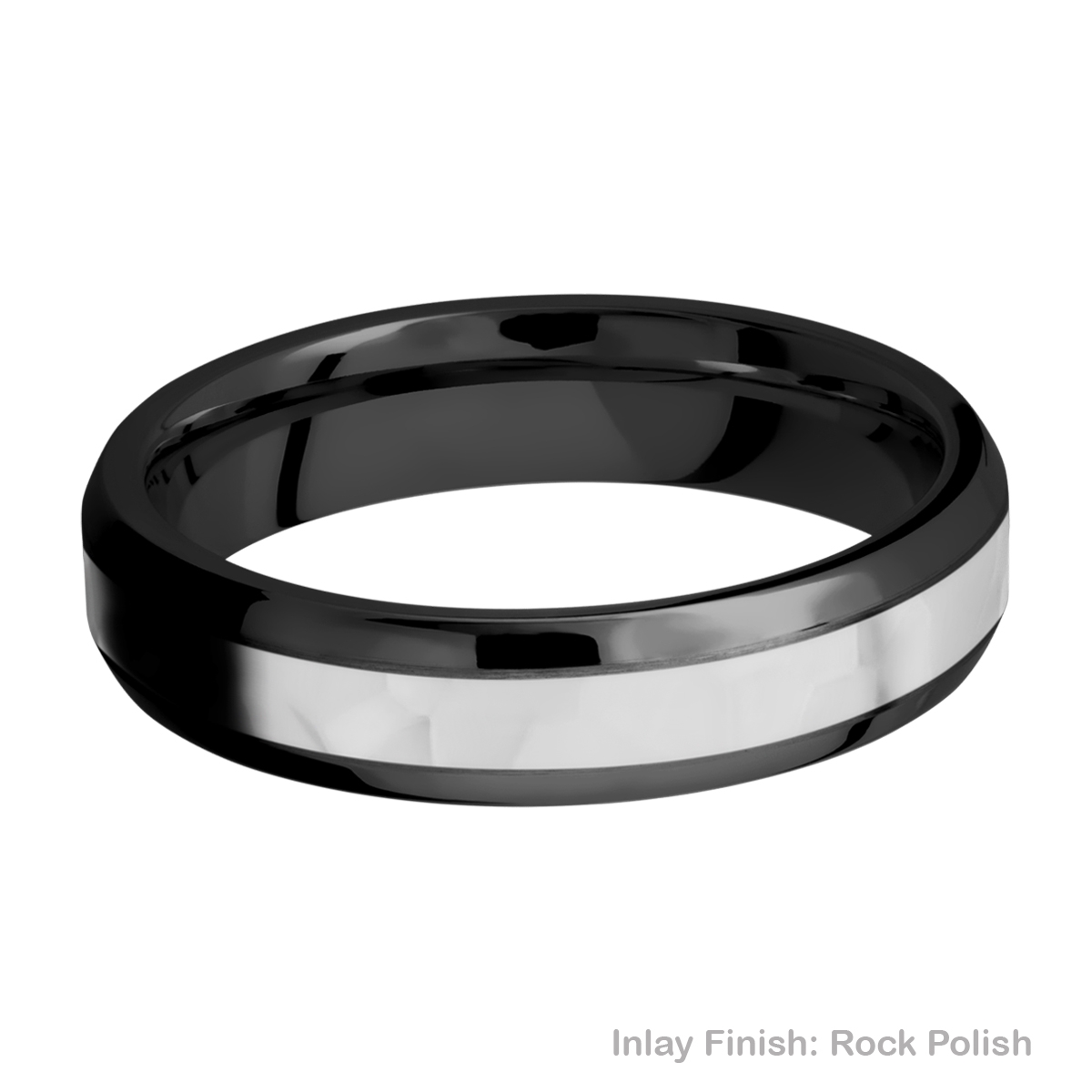 Lashbrook ZPF5B13(NS)/COBALT Zirconium Wedding Ring or Band