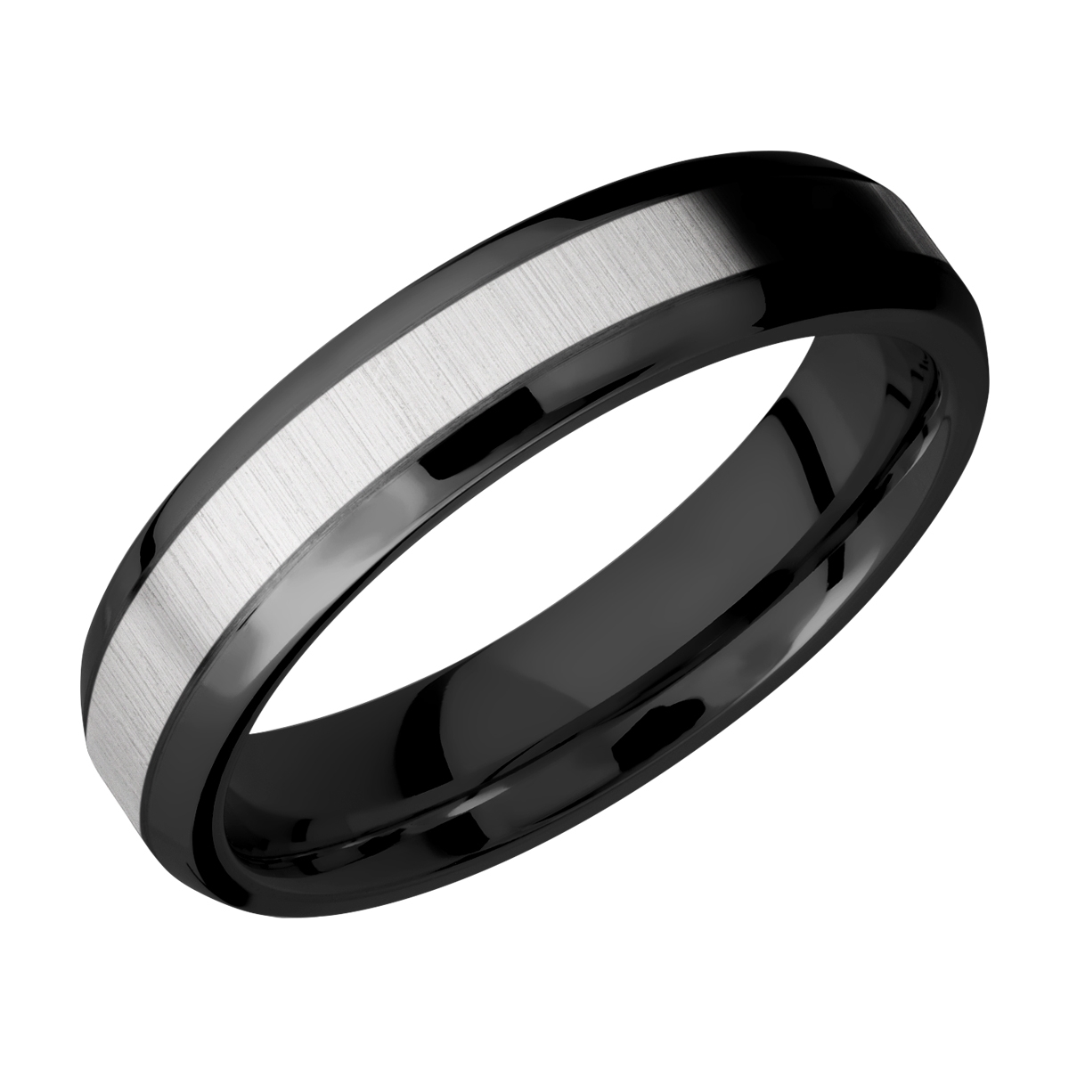 Lashbrook ZPF5B13(NS)/TITANIUM Zirconium Wedding Ring or Band