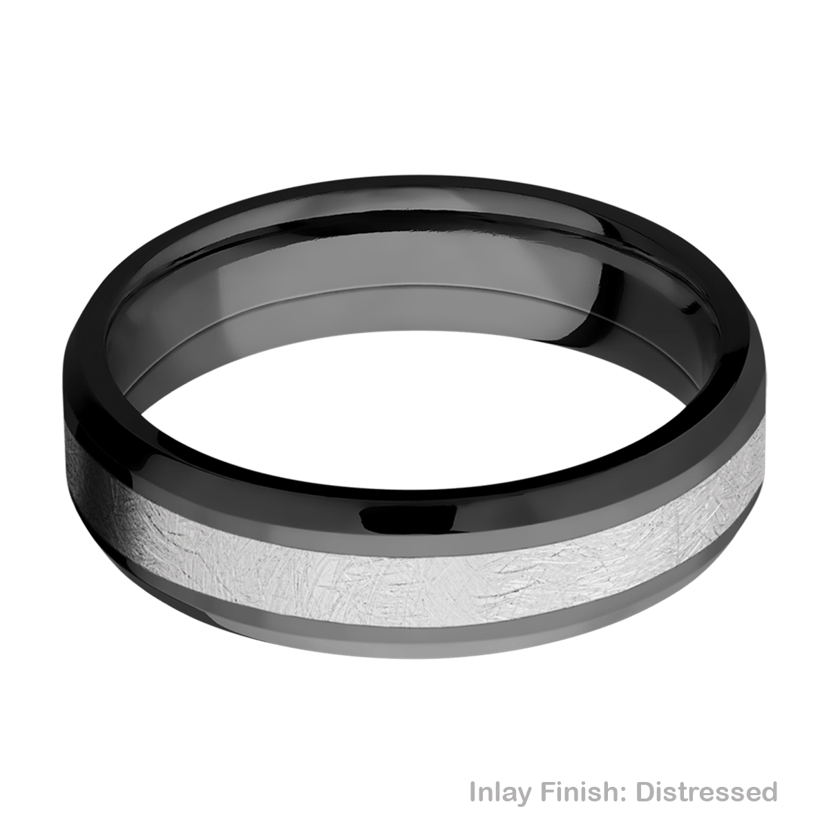 Lashbrook ZPF6B13(NS)/COBALT Zirconium Wedding Ring or Band