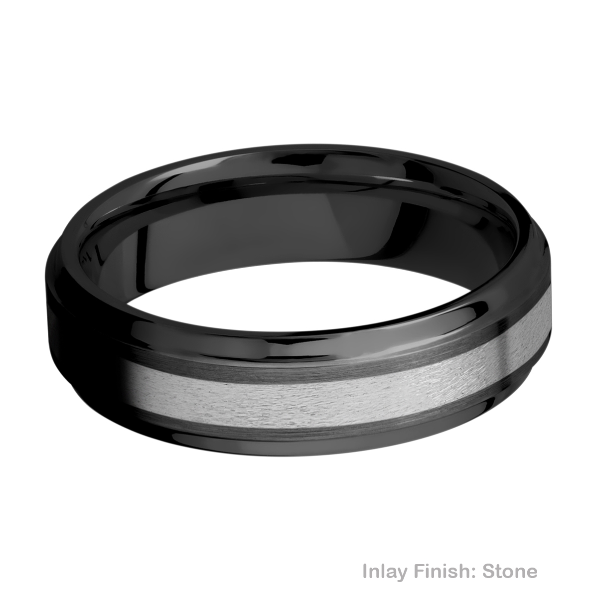Lashbrook ZPF6B13(S)/TITANIUM Zirconium Wedding Ring or Band | TQ