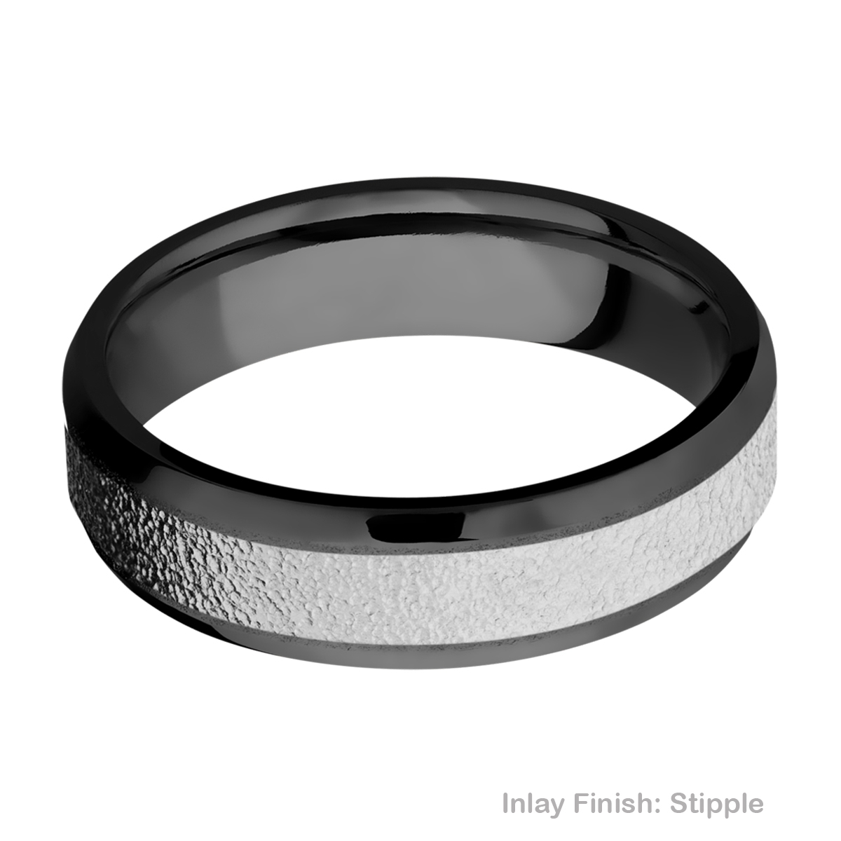 Lashbrook ZPF6B14(NS)/COBALT Zirconium Wedding Ring or Band