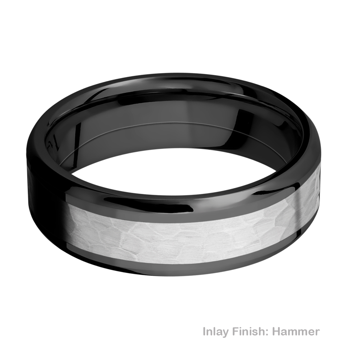 Lashbrook ZPF7B14(NS)/TITANIUM Zirconium Wedding Ring or Band