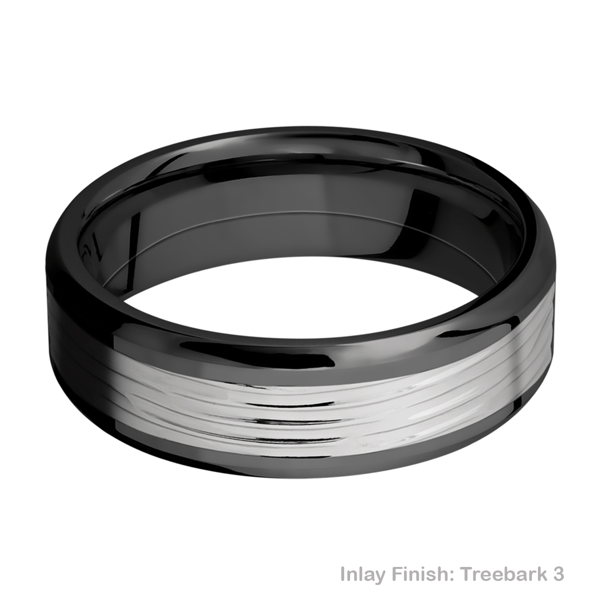 Lashbrook ZPF7B14(NS)/TITANIUM Zirconium Wedding Ring or Band
