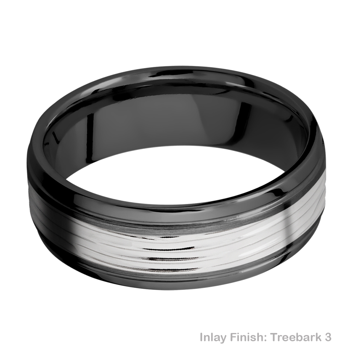 Lashbrook ZPF7B14(S)/COBALT Zirconium Wedding Ring or Band