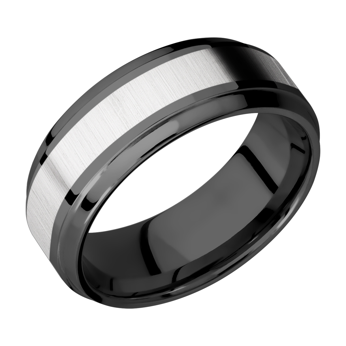 Lashbrook ZPF8B14(S)/COBALT Zirconium Wedding Ring or Band