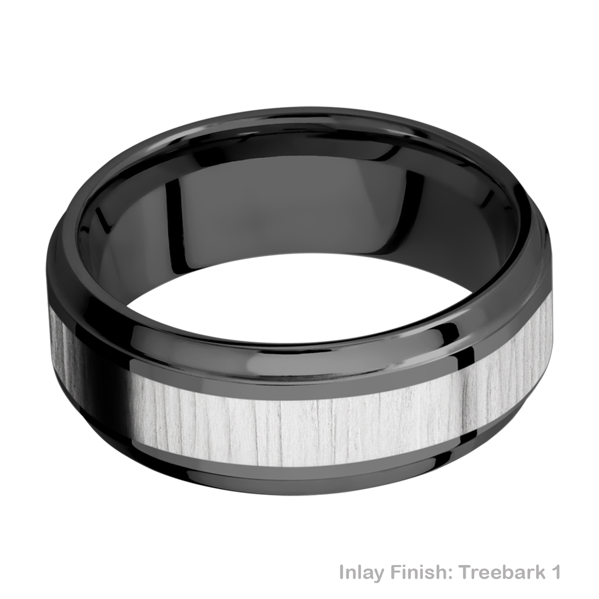 Lashbrook ZPF8B14(S)/COBALT Zirconium Wedding Ring or Band
