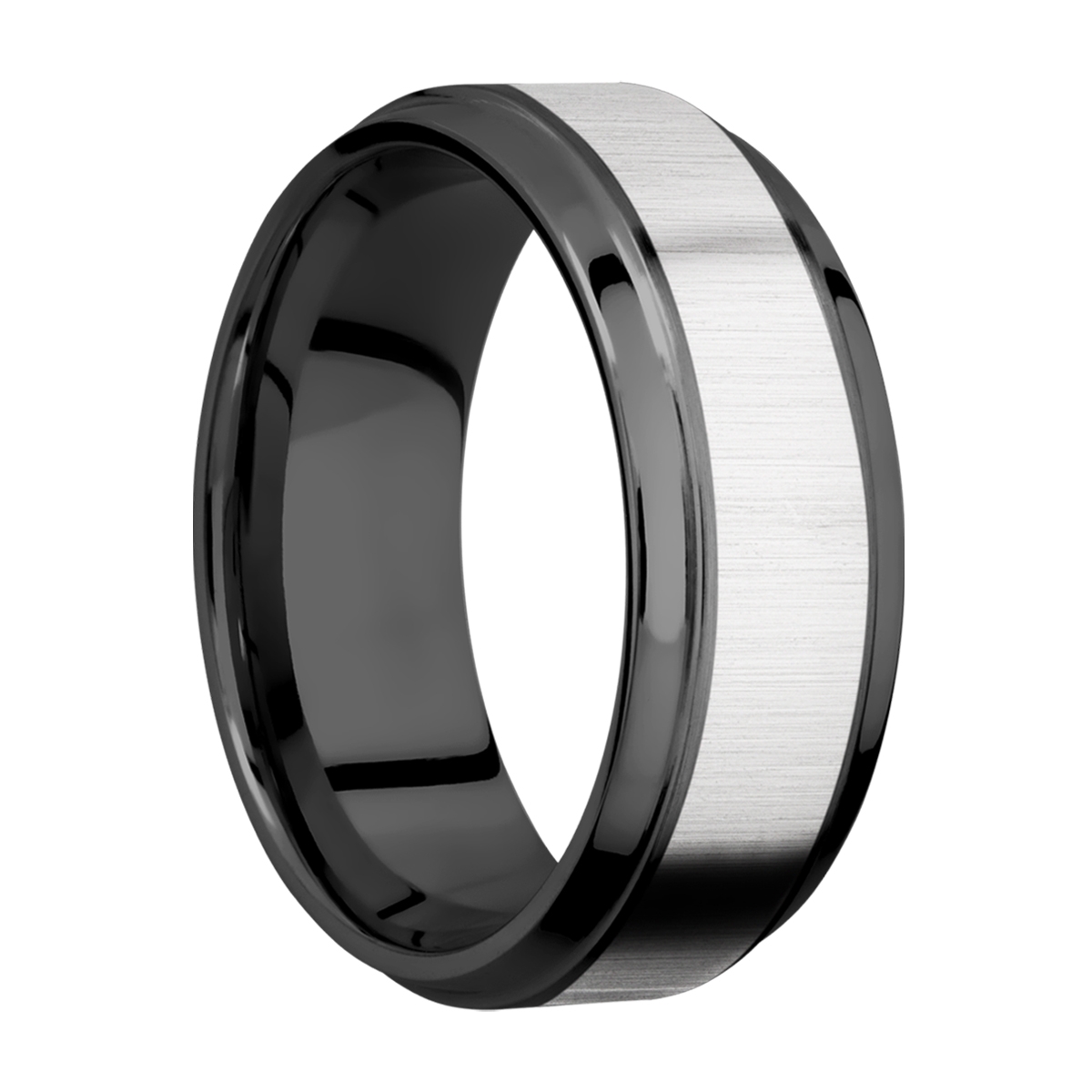 Lashbrook ZPF8B15(S)/COBALT Zirconium Wedding Ring or Band