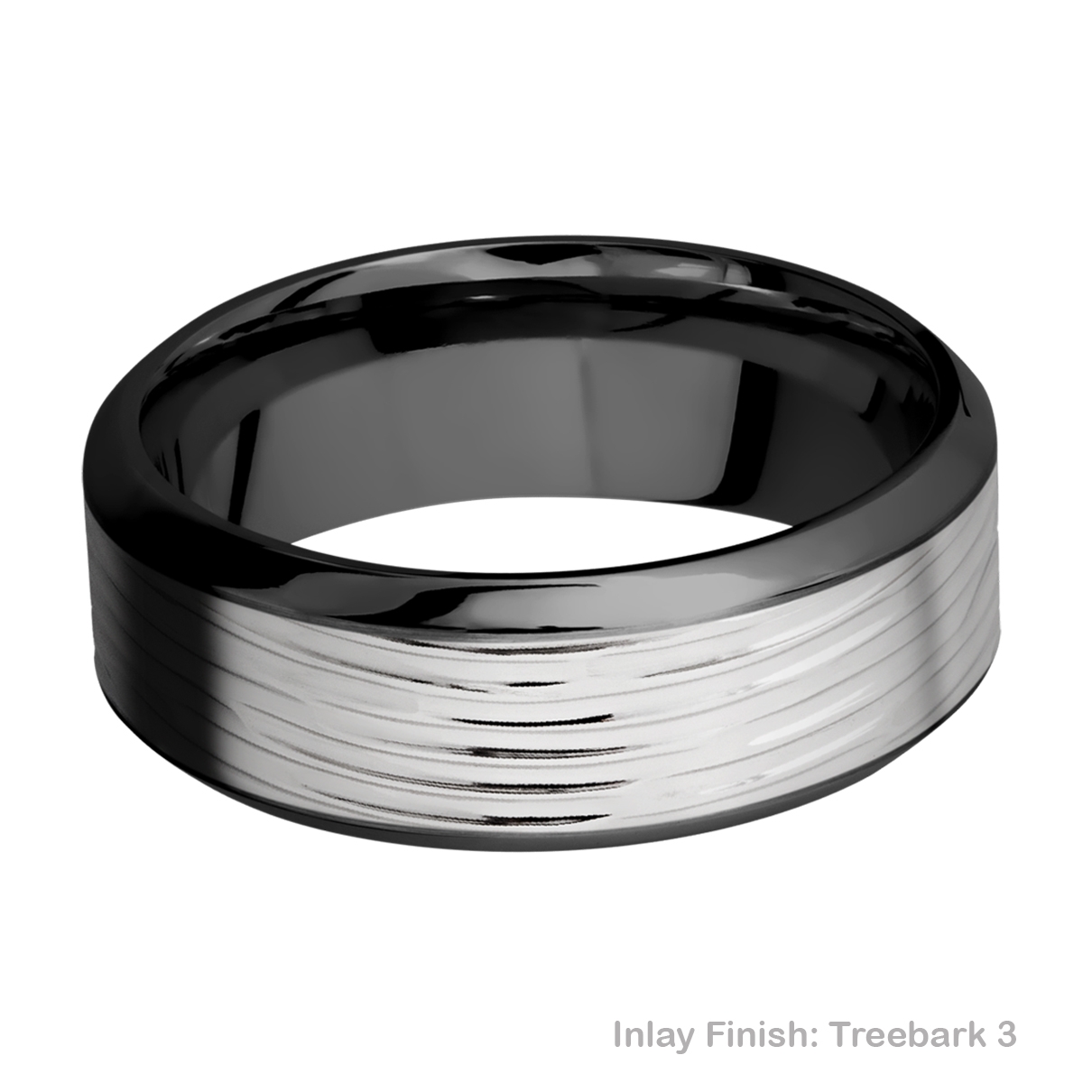 Lashbrook ZPF8HB15/TITANIUM Zirconium Wedding Ring or Band