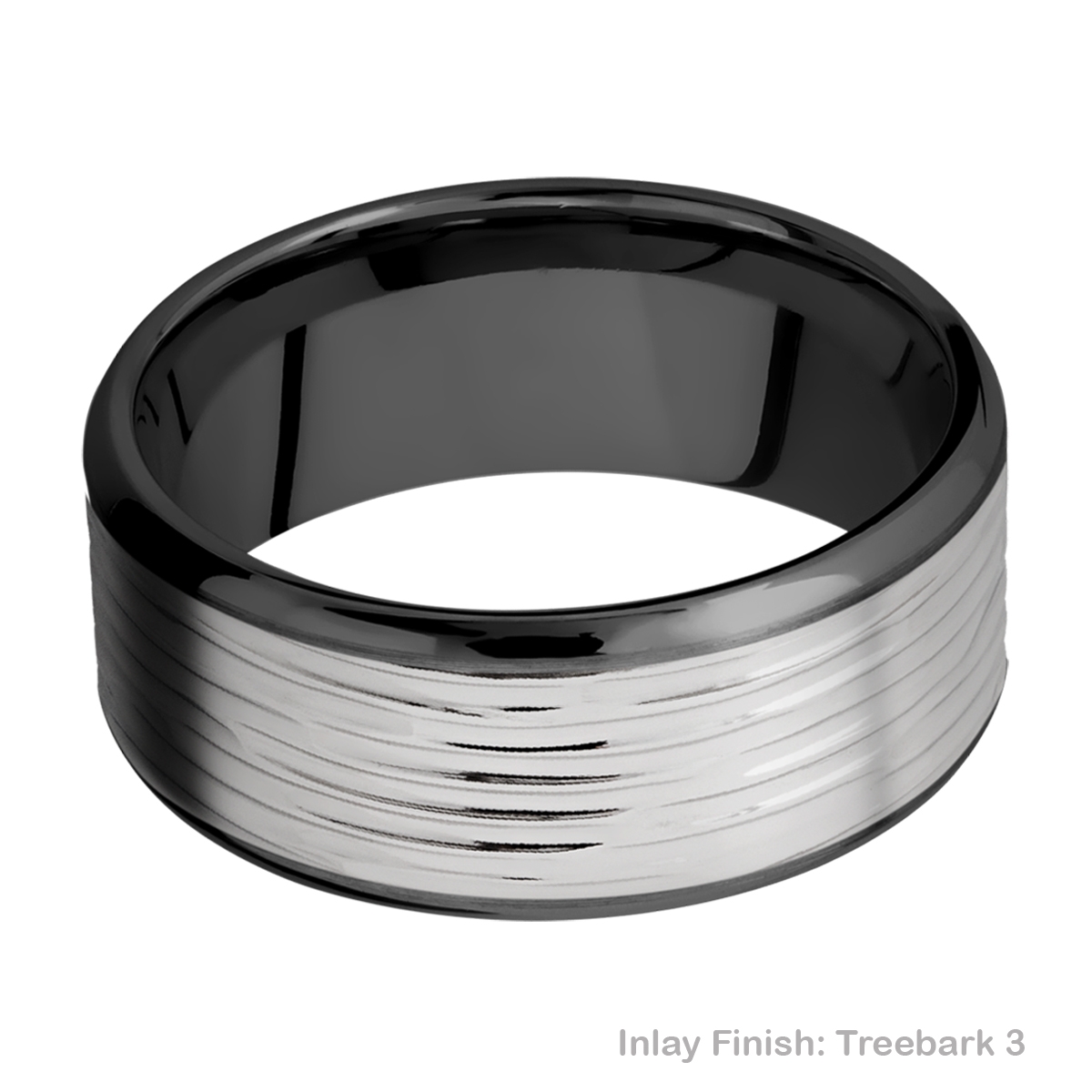 Lashbrook ZPF10B18(NS)/TITANIUM Zirconium Wedding Ring or Band