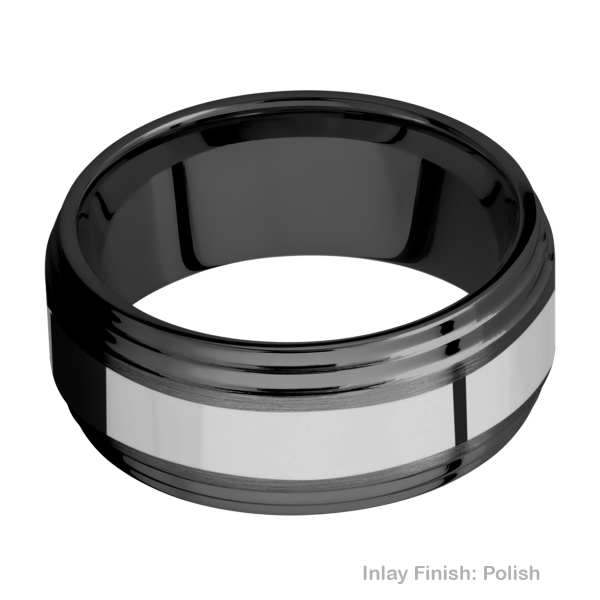 Lashbrook ZPF9F2S14/TITANIUM Zirconium Wedding Ring or Band | TQ